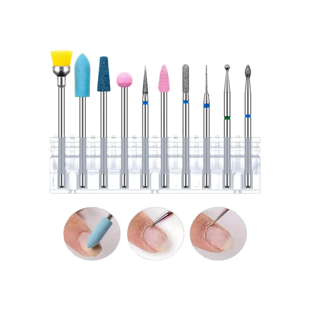 Kit 10 Fresas Manicura Pedicura