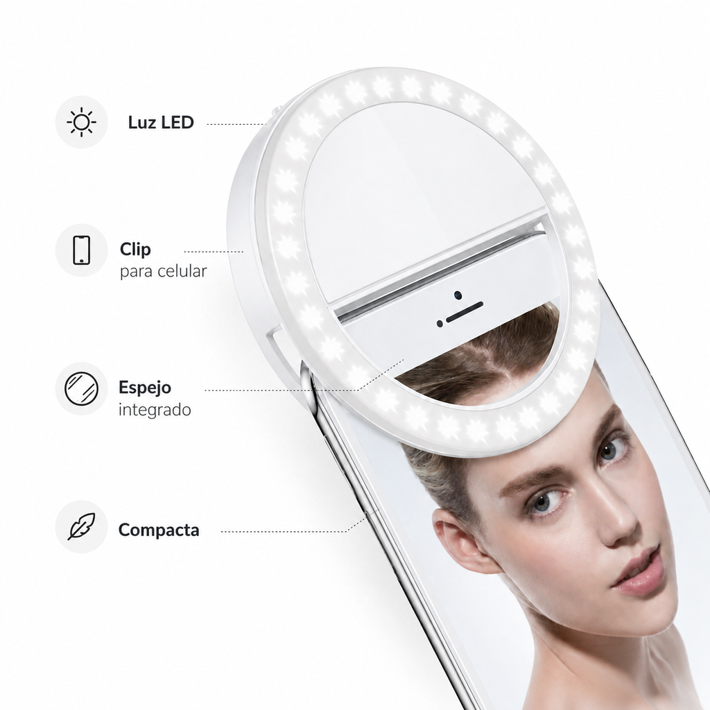 Aro de Luz Led para Celular