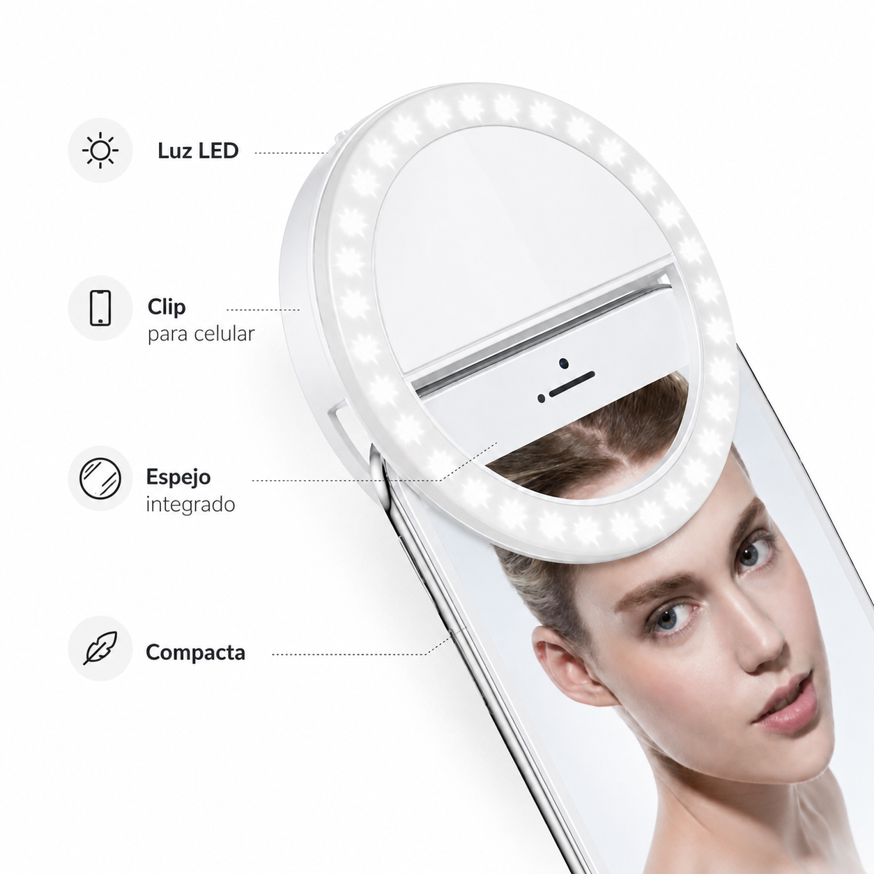 Aro de Luz Led para Celular