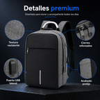 Mochila Antirrobo Con Puerto Usb