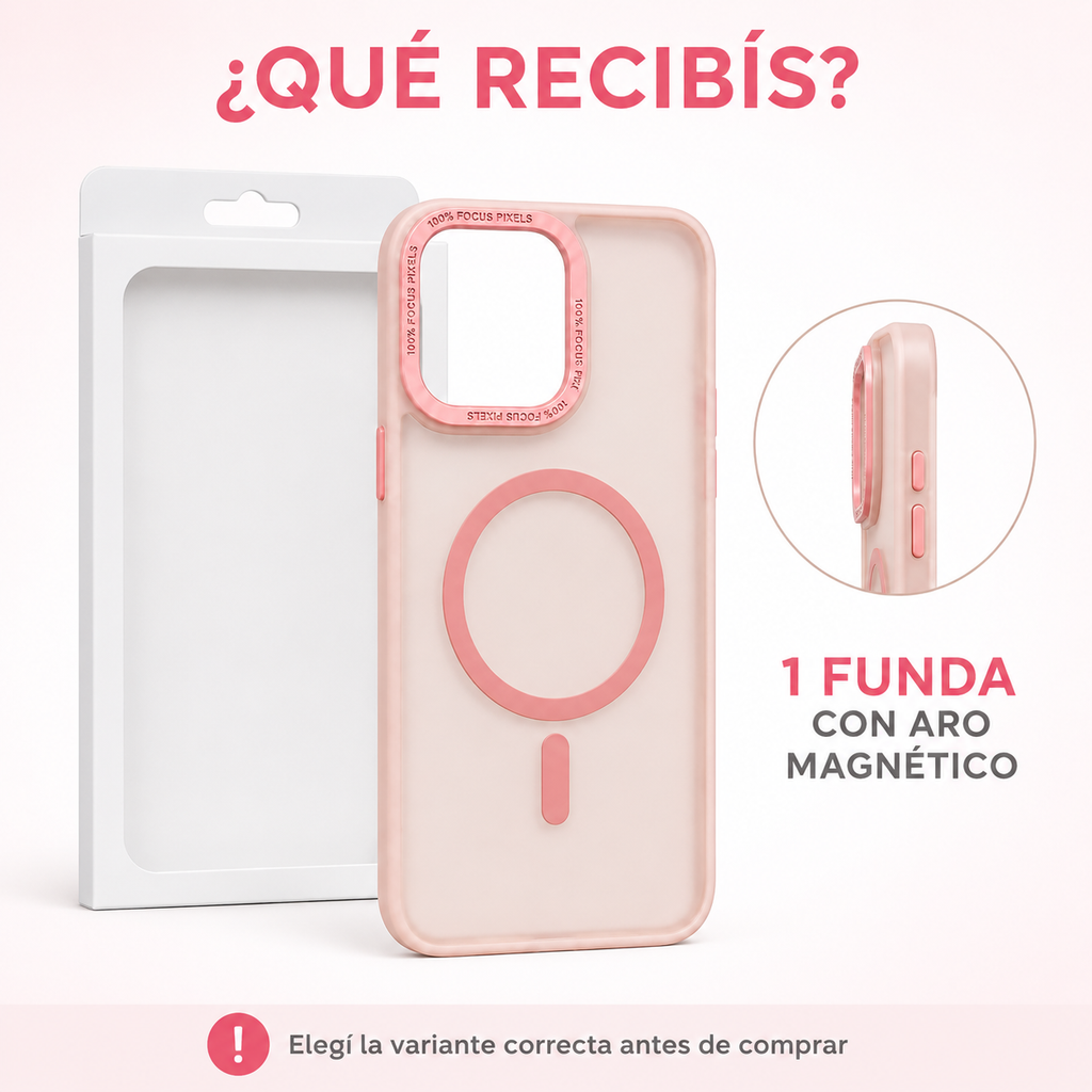 Funda Pixel Rosa para IPhone / Magsafe