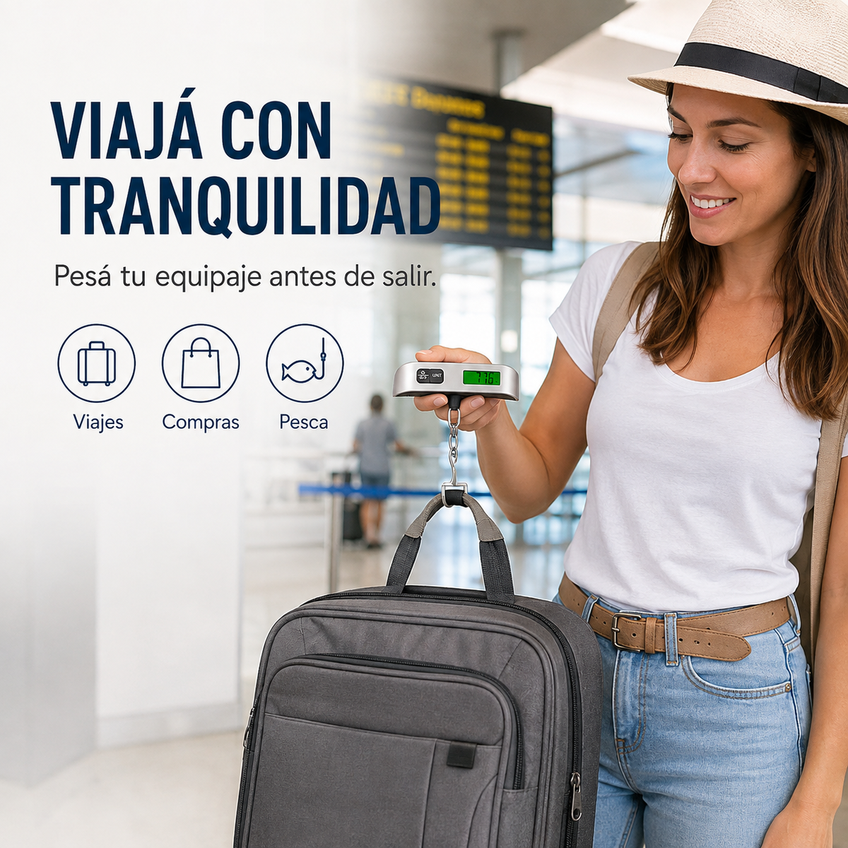 Balanza Digital Portátil De Viaje 10gr-50kg