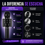 Micrófono Karaoke Bluetooth Inalámbrico Portátil