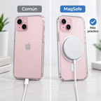 Pack Funda + Cargador inalambrico para IPhone 14 al 17 Pro max