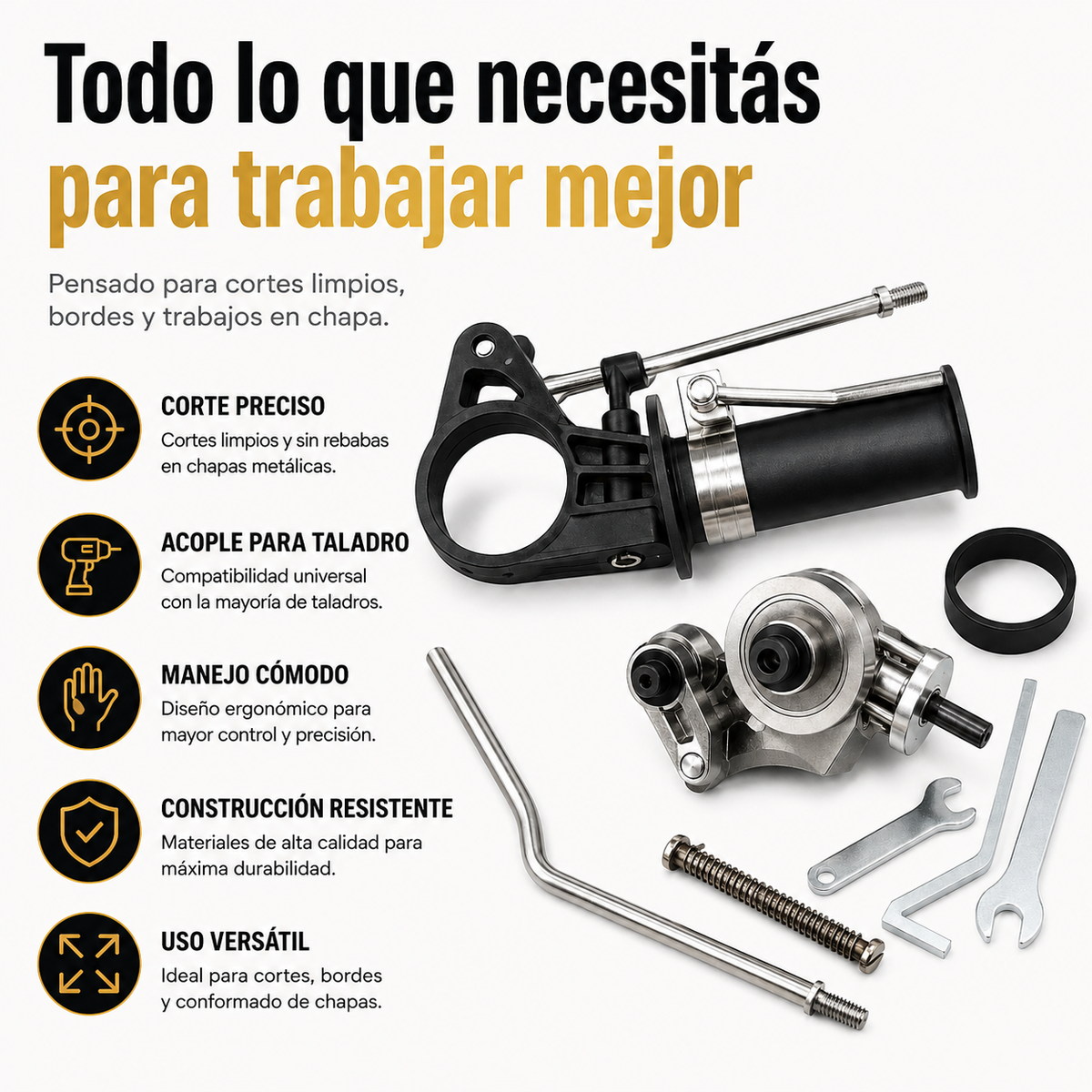 Corta Chapa para Taladro v7