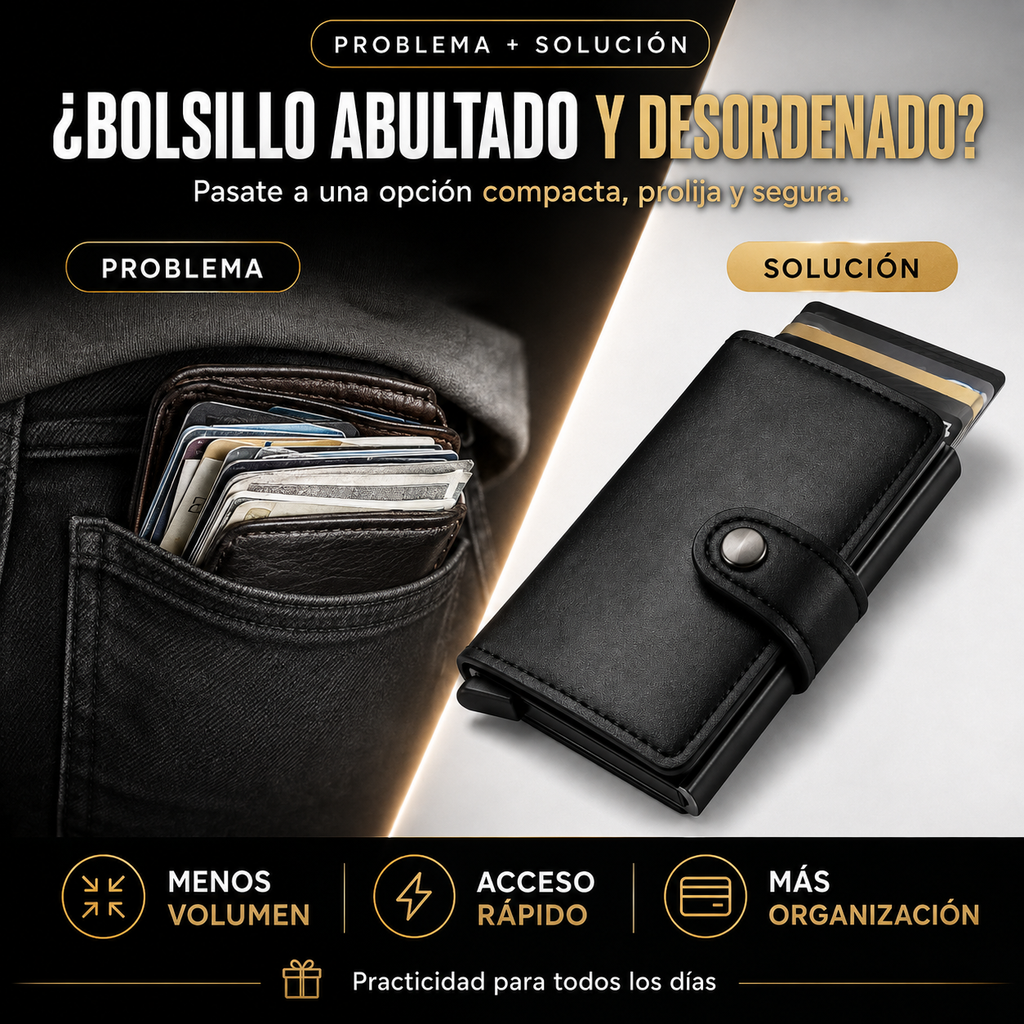 Billetera Con Tarjetero AntiRobo RFID