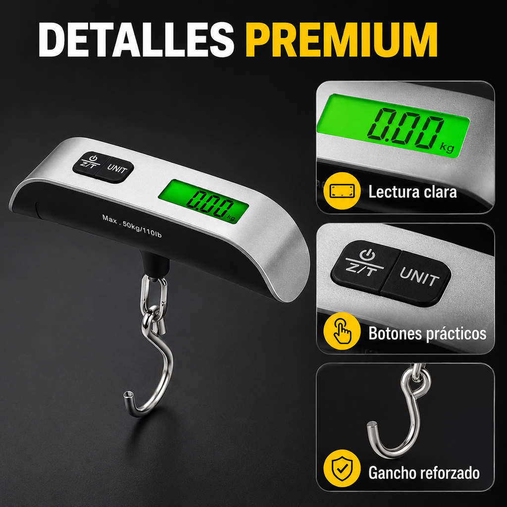 Balanza Digital Portátil De Viaje 10gr-50kg