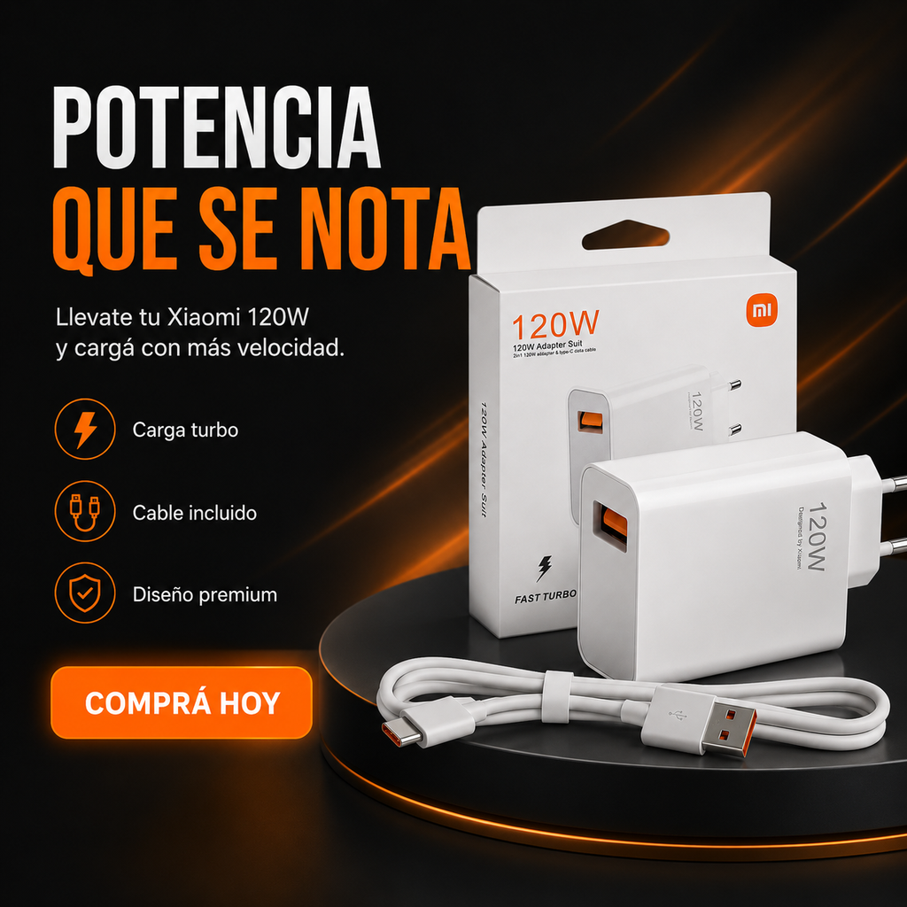 Cargador Xiaomi 120w