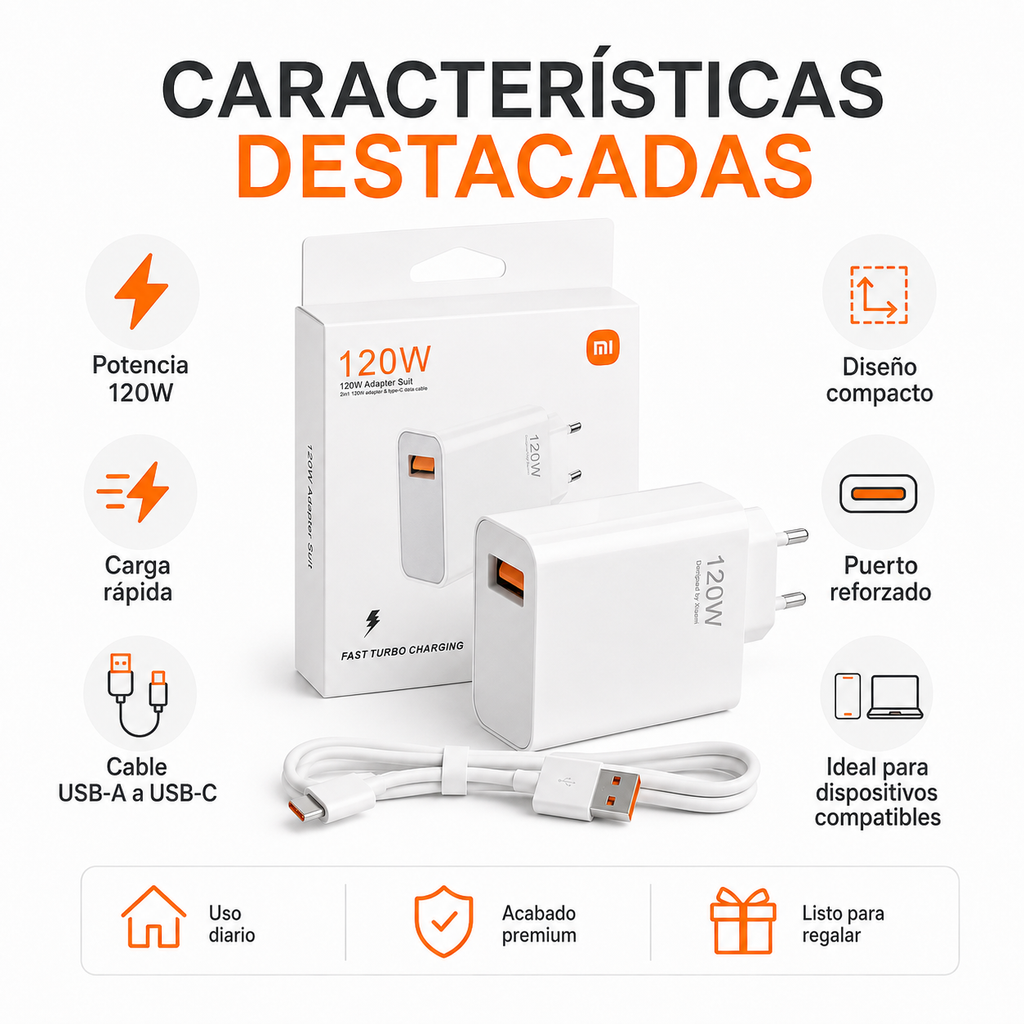 Cargador Xiaomi 120w