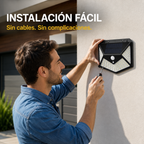 Foco Solar 100 Led Sensor Movimiento De Exterior