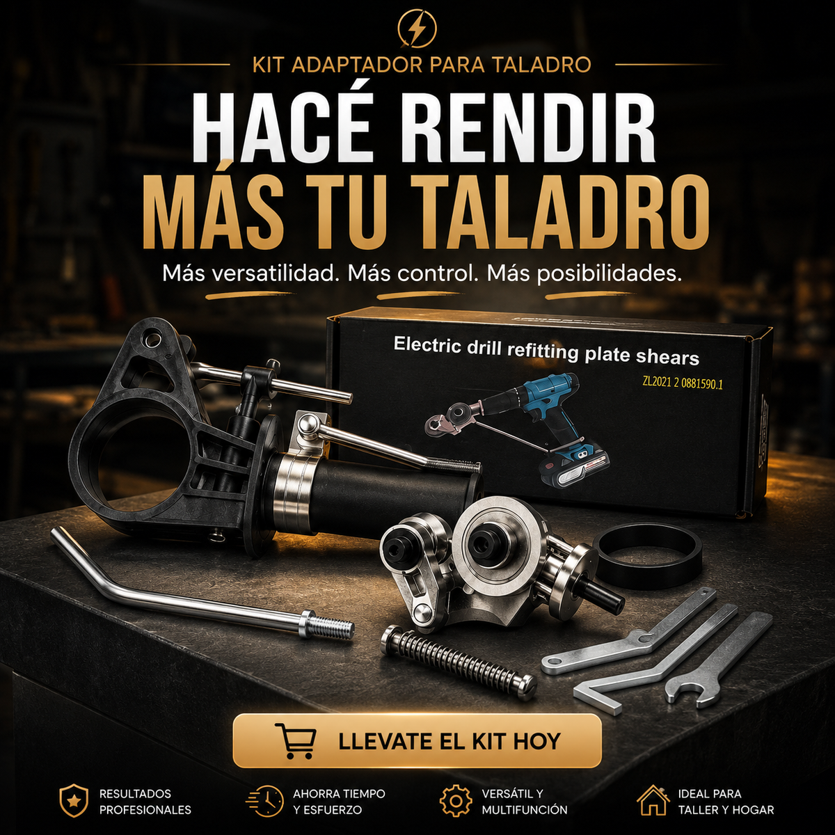 Corta Chapa para Taladro v7