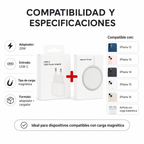 Adaptador + Cargador Inalambrico Magsafe