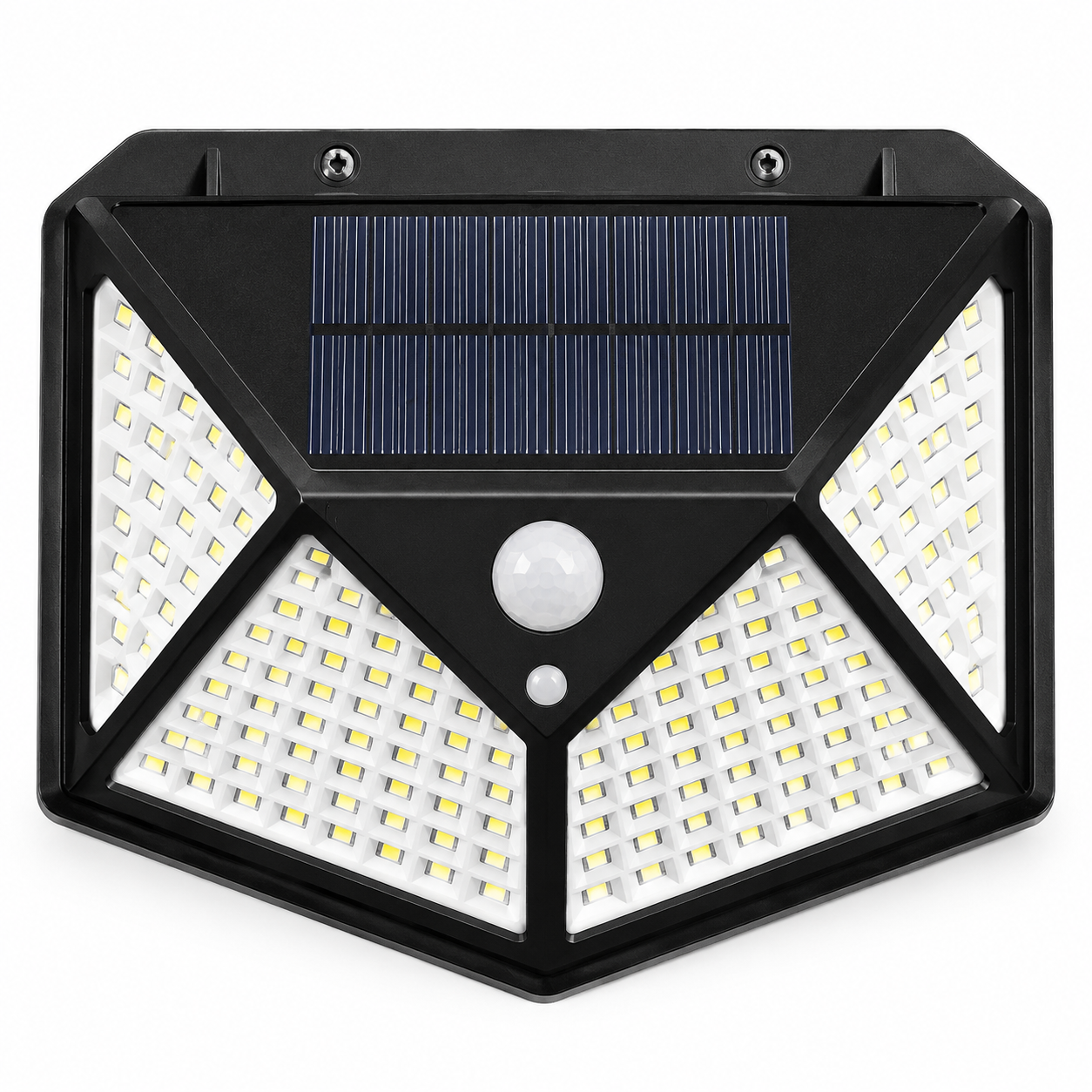 Foco Solar 100 Led Sensor Movimiento De Exterior