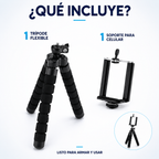 Trípode Flexible Con Soporte Para Celular