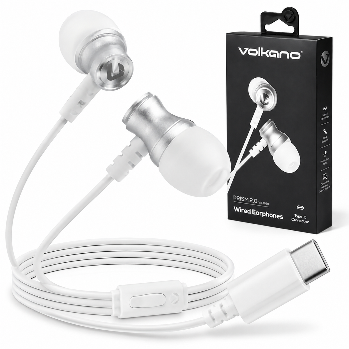 Auriculares Volkano Tipo C