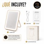 Espejo Rectangular LED de Maquillaje con Luz