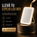 Espejo Rectangular LED de Maquillaje con Luz