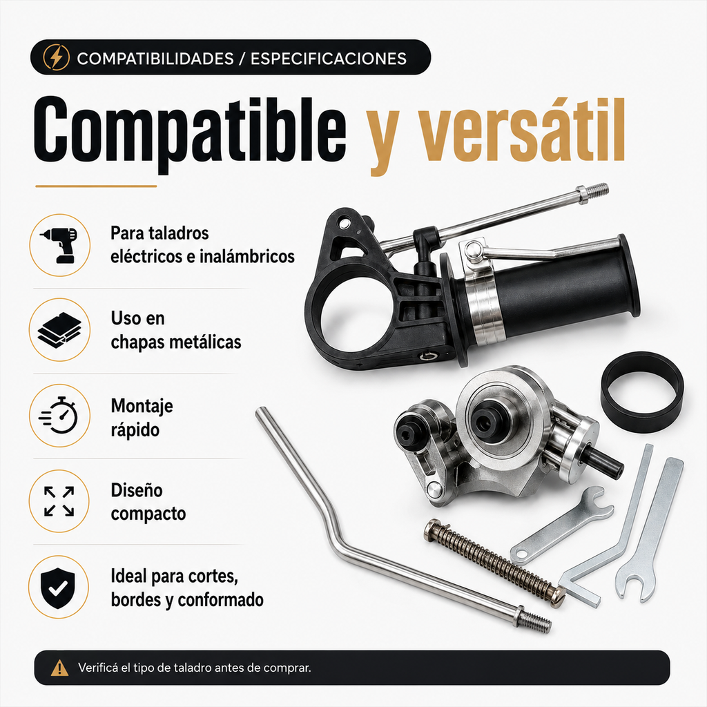 Corta Chapa para Taladro v7