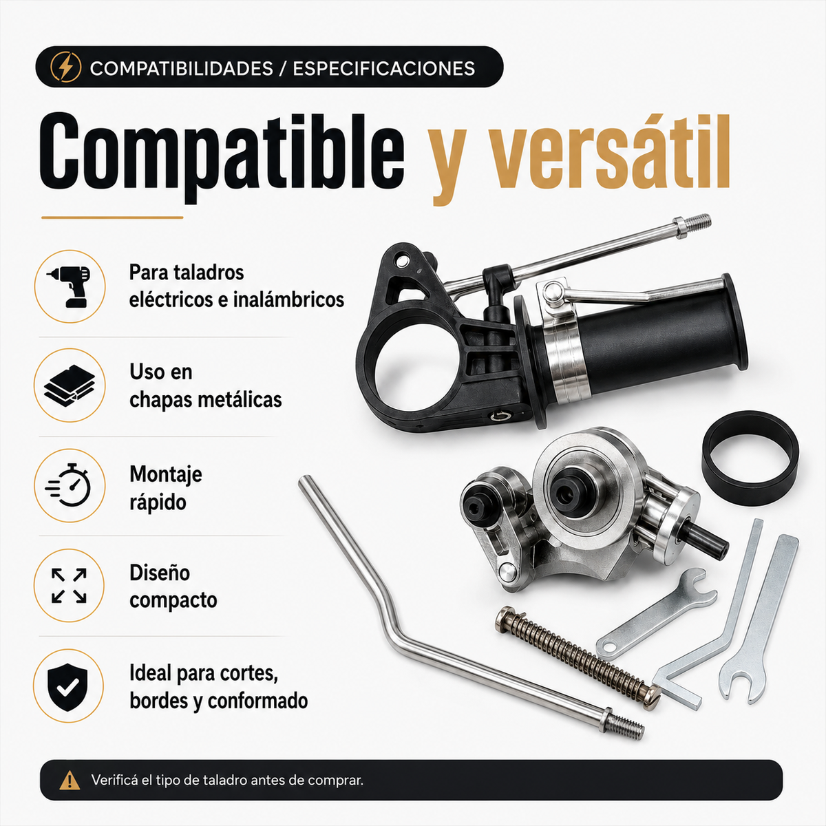 Corta Chapa para Taladro v7
