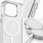 Pack Funda + Cargador inalambrico para IPhone 14 al 17 Pro max