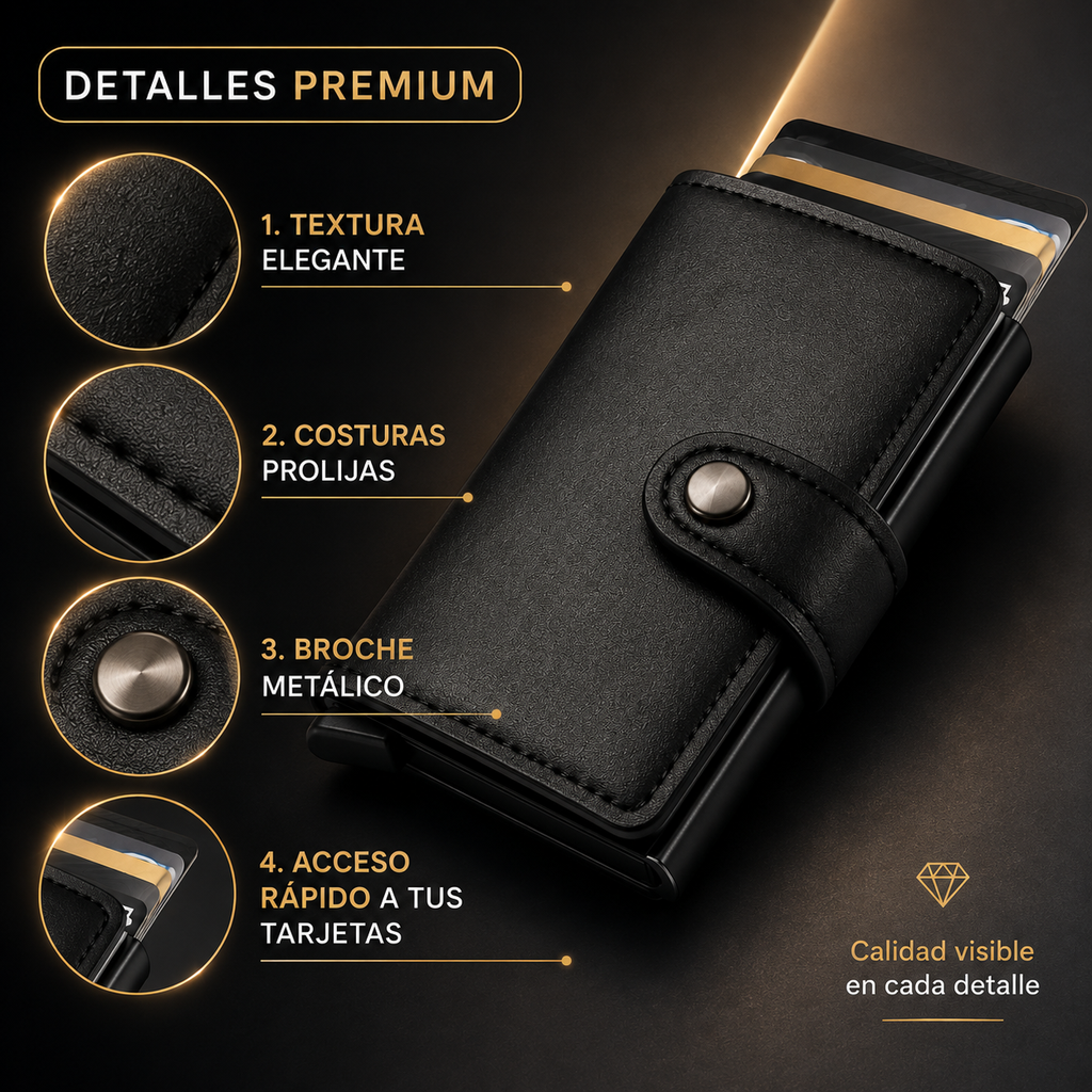 Billetera Con Tarjetero AntiRobo RFID