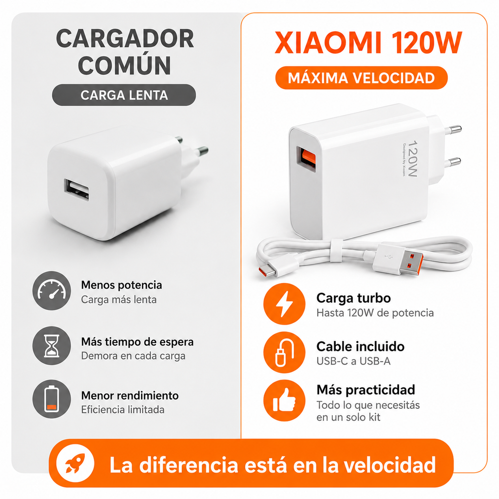 Cargador Xiaomi 120w