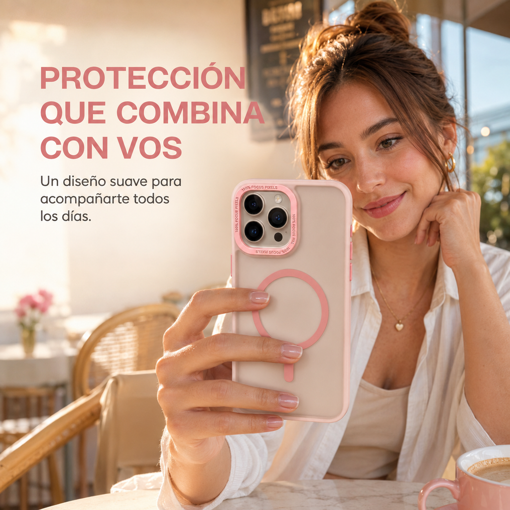 Funda Pixel Rosa para IPhone / Magsafe