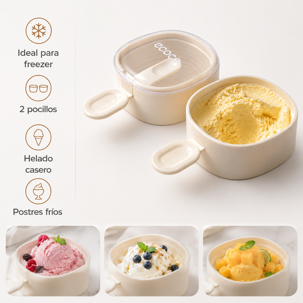 Pocillos para Helado Ecoco