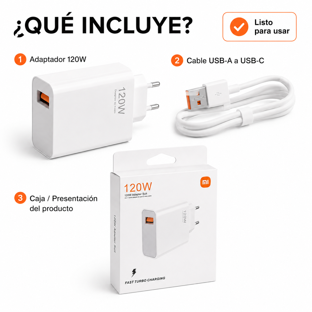 Cargador Xiaomi 120w