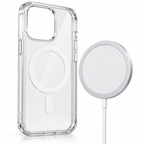 Pack Funda + Cargador inalambrico para IPhone 14 al 17 Pro max