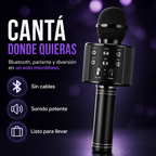 Micrófono Karaoke Bluetooth Inalámbrico Portátil